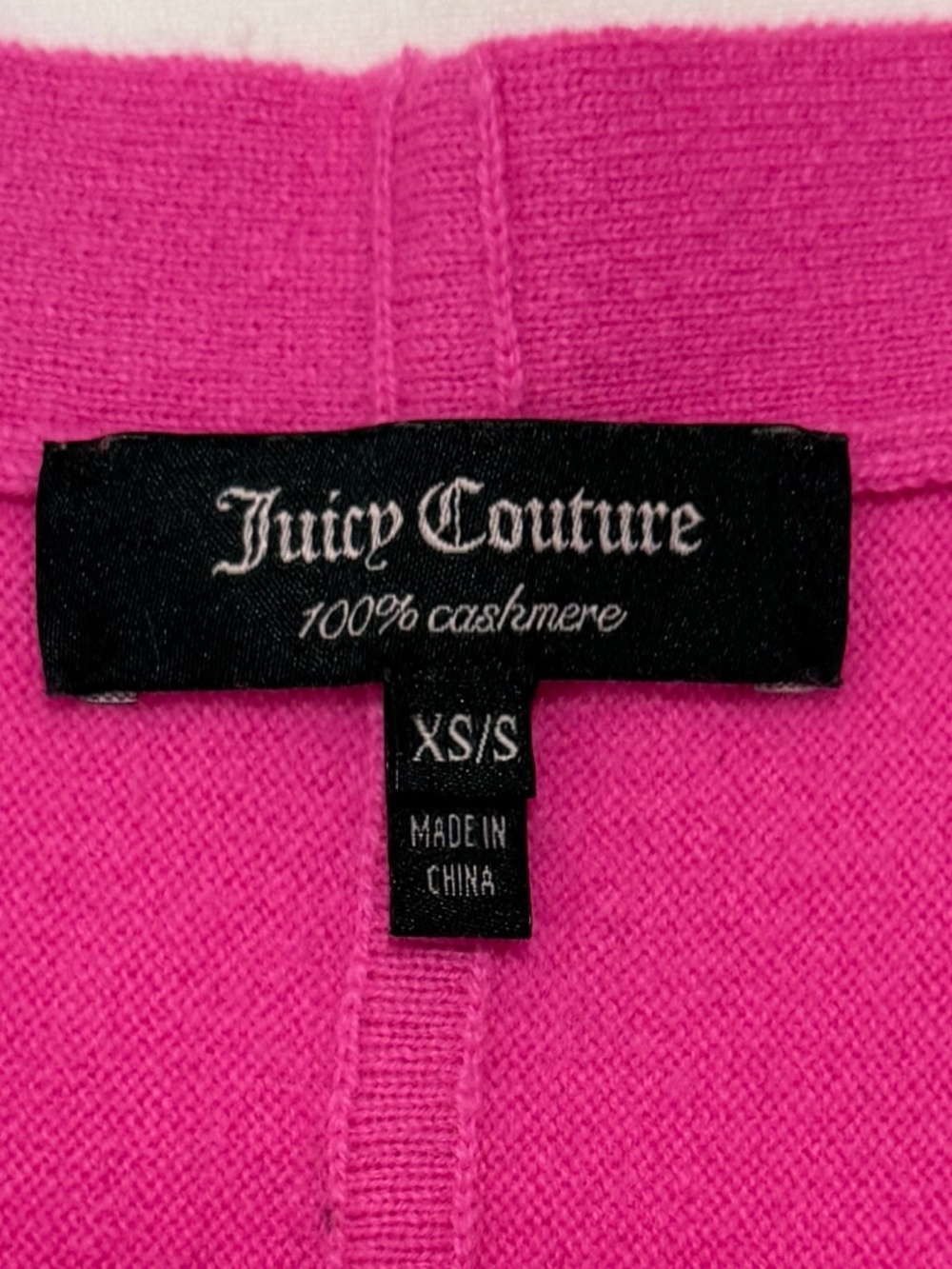 Juicy Contour Hot Pink Cashmere Poncho